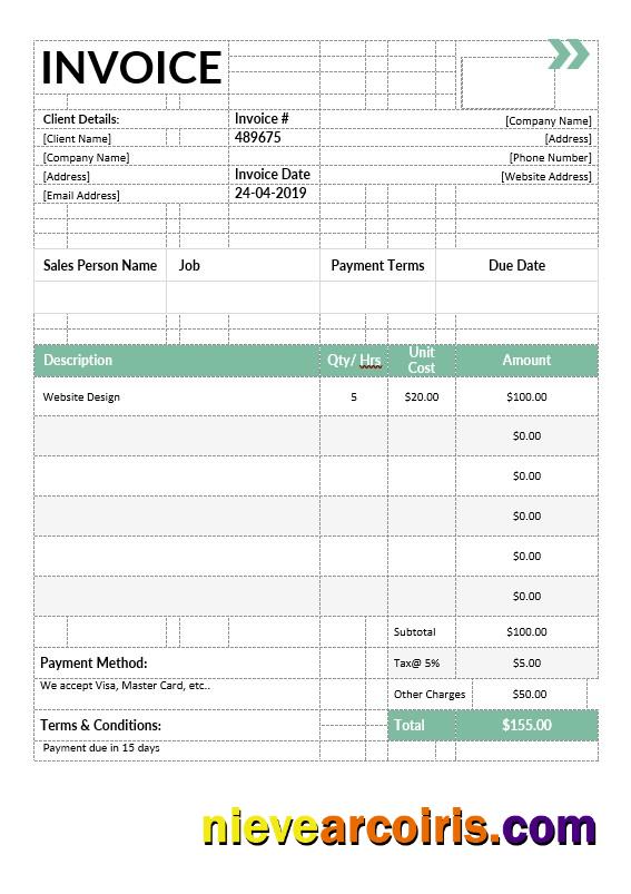 IT Services Invoice